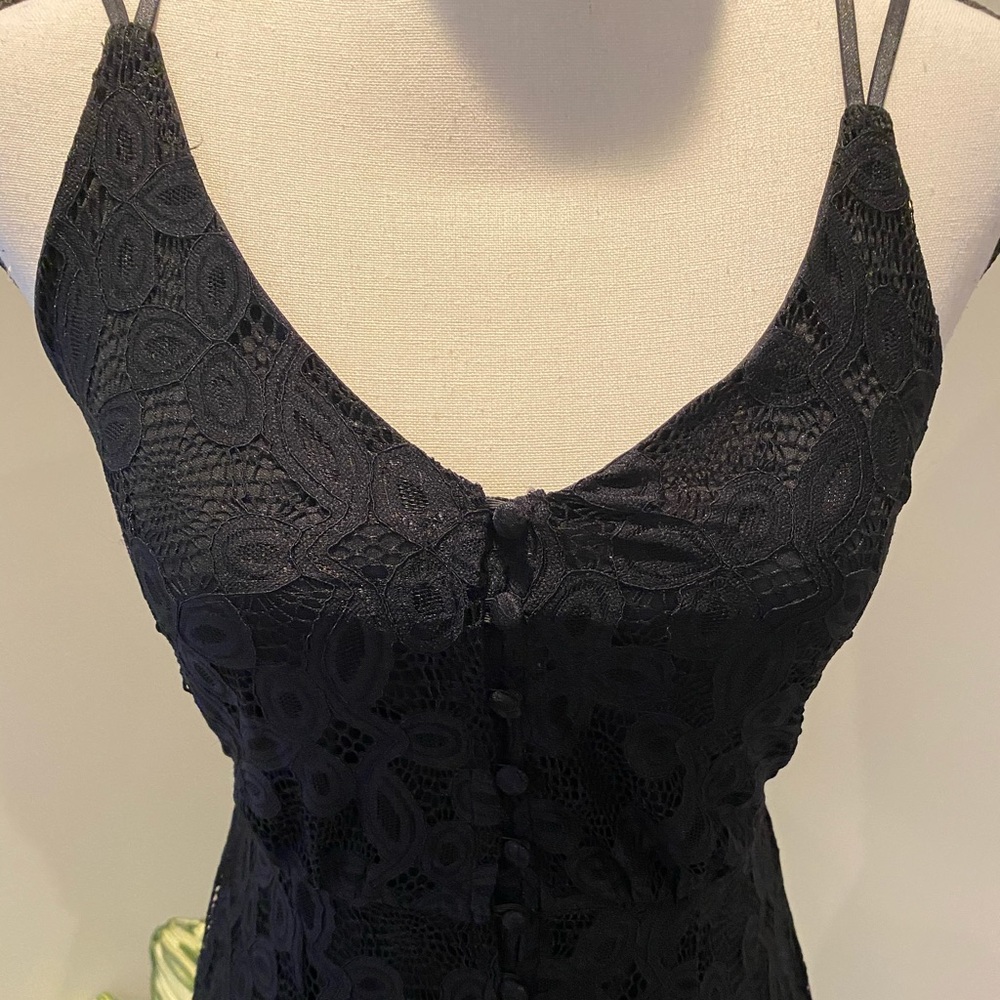 ✨Francesca (NWOT)Alana Button Lace Midi Dress XXS✨ - Picture 7 of 9